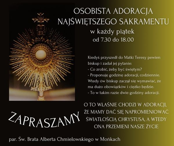 Dziś piątek, Pan Jezus czeka…