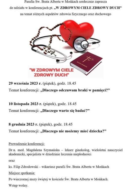 W zdrowym ciele zdrowy duch