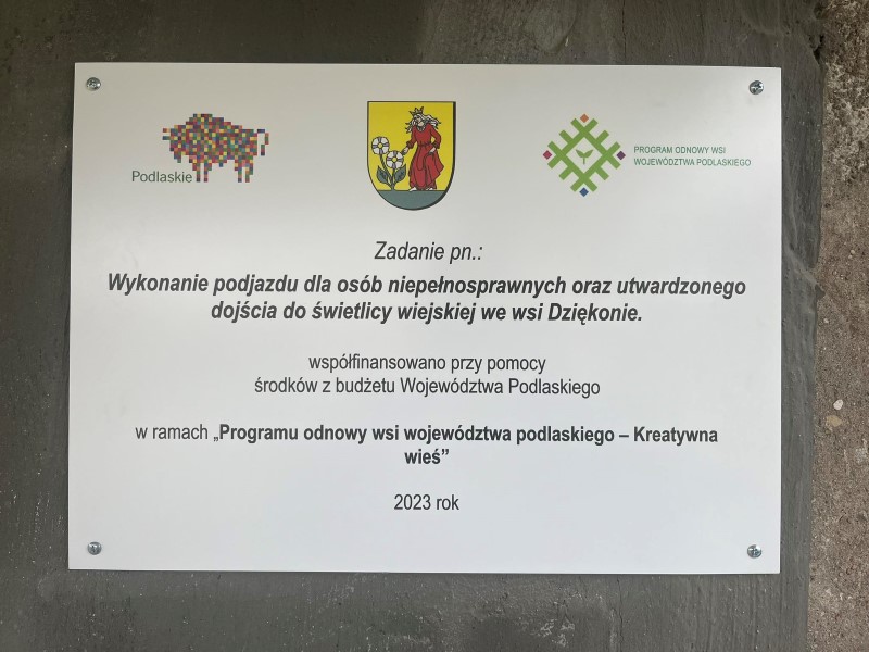 Podjazd dla osób niepełnosprawnych