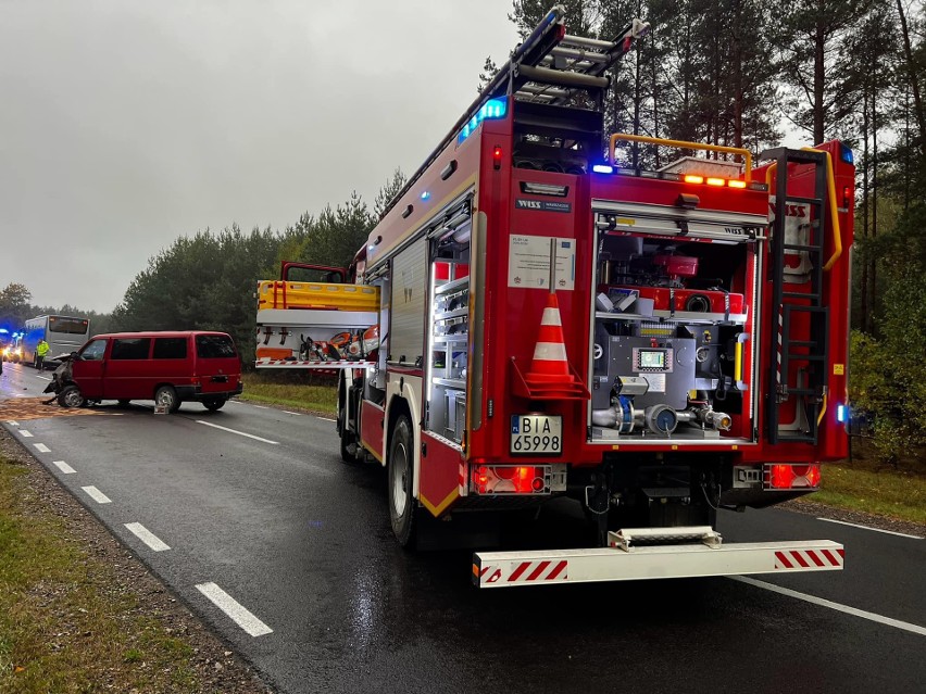 Wypadek na Trasie Białystok – Mońki — Jedna Osoba Ranna