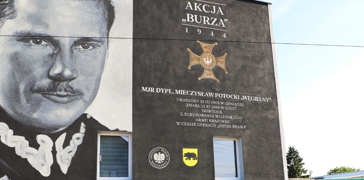 Odsłonięcie muralu mjr. dypl. Mieczysława Potockiego „Węgielnego”